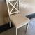 Ikea White Fabric Wooden Dining Living Room Kitchen Solid Wood Chair 1 thumbnail