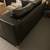 Black Leather Sofa - two seater 13 thumbnail