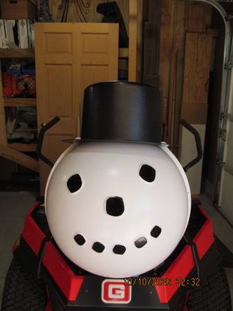 Lamp post Snowman 1