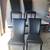 Modern 5-Piece Dining Set  White Faux Marble Table with Black Nailhead Chairs 10 thumbnail