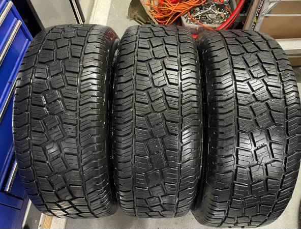 3 tires 265/60R18 Mastercraft Stratus AP 1