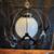 Vintage MCM Pendant Light Black Metal and 8" Milk Glass Globe 50s 60s 2 thumbnail