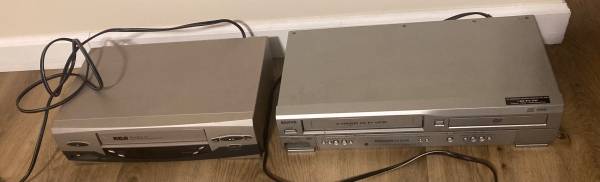 RCA VCR player and Sanyo DVD/VCR 1