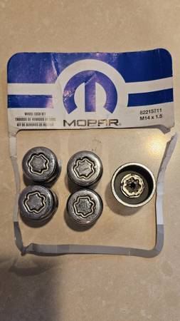 Mopar locking lug nuts - set of 4 1
