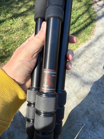 Lightweight travel tripod with cross mount option - $50 (menlo park)63443331921537122