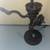 New Horseshoe Floor Lamp Antique grinder. Wire shade Edison light bulb 9 thumbnail