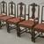 Antique Walnut Jacobean Dining Table w/6 Chairs and 1 leaf 19 thumbnail