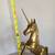 Vintage Large Brass Unicorn/Horse Brass Statue 3 thumbnail