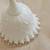 White Vintage Fenton Silver Crest Spanish Lace Milk Glass Bell 9 thumbnail