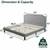 Zinus Kellen Upholstered Platform Bed Frame King 1 thumbnail