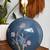 Vintage Mid Century Ceramic Table Lamp Floral Painting Deco 3 thumbnail