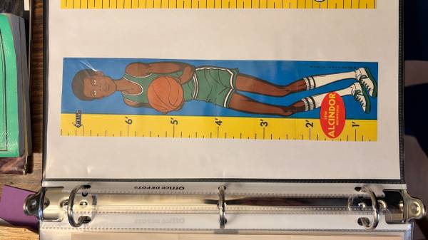 1969/1970 Topps Basketball Ruler Inserts 1