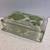 Trinket/Jewelry Box Glass 2-Compartment with Flowers on Lid /Vintage! 6 thumbnail
