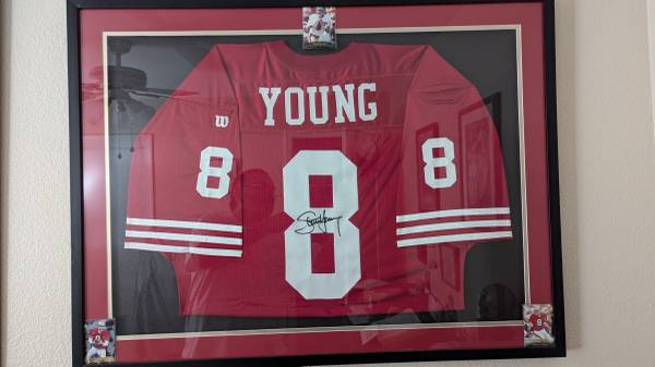 STEVE YOUNG SIGNED 49ER JERSEY 1