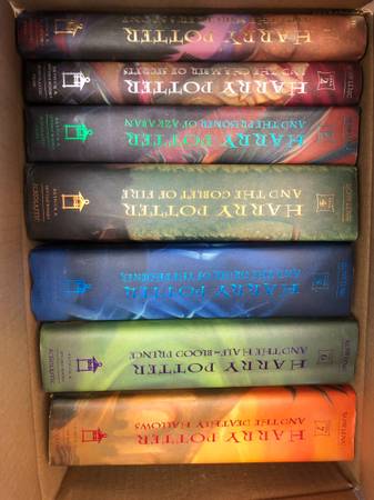 HARRY POTTER 1ST EDITION HARD BACK BOOKS 1