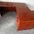 L Shaped Office Desk - Mahogany Colored 2 thumbnail