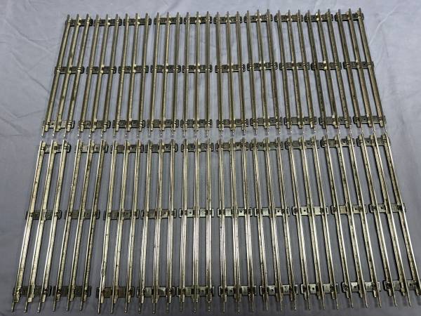 Lionel Postwar O-27 Straight Track with Black Ties marked “Lionel” 1