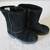 Girls Black Suede Boots Size 9 4 thumbnail