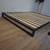 Queen Size Bedframe - Black Metal - Low 7" Minimalist Style 1 thumbnail