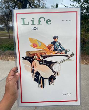 Life Magazine Cover “Pulling a Fast One” by R. John Holmgren 1929 1