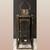 Antique Style Metal Lantern, Distressed Gunmetal Glass Candle Holder with Kettle 2 thumbnail
