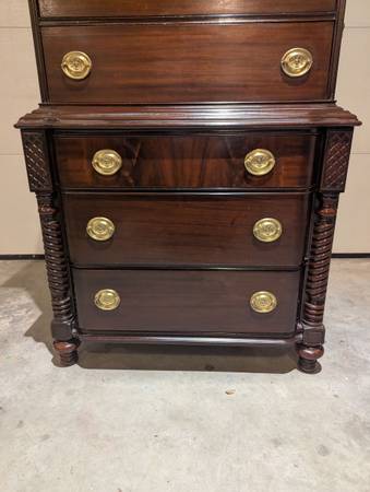Antique Mahongany Tall Dresser 4 over 3 High Boy - $400 (Hillsborough)63470912663425124