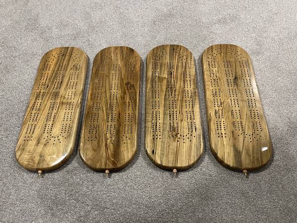 Handcrafted Ambrosia Maple Cribbage Boards 1