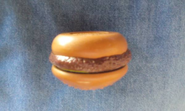 Vintage 70s Avon Novelty FunBurger Lip Gloss Compact 1