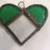 Lovely Green STAINED GLASS HEART SUNCATCHER-Handcrafted Tiffany Method 4 thumbnail