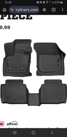 Husky All Weather Rubber Floor Mats for 2019 Ford Fusion 1