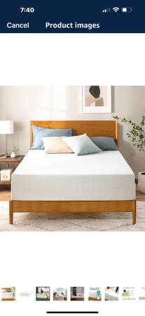 New! ZINUS 12 Inch Green Tea Memory Foam Mattress], Full
