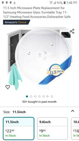 Microwave Plate 11.5" with Spinner Half Price from Amazon 1