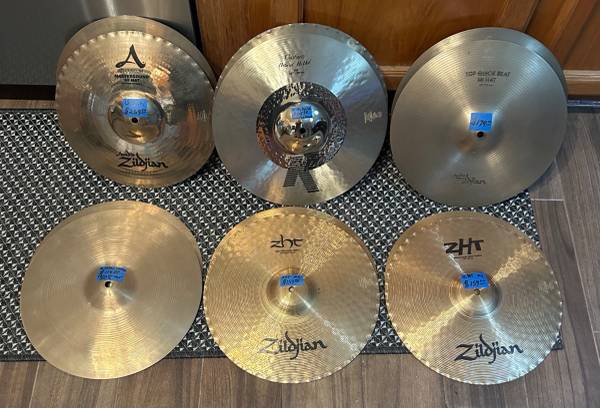 Zildjian Hi Hats As and Ks and ZHT 1