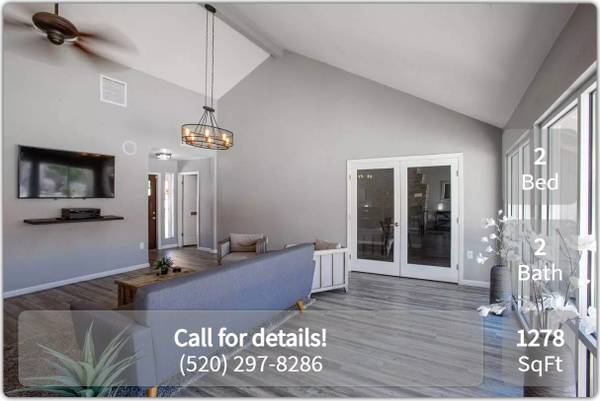 $1,699 / 2br - 1278ft2 - ¡Acómodate con FIDO en nuestro encantador de 2 habitaciones, 2 baños! ¡Aceptamos mascotas! (Tucson)63674877041409121