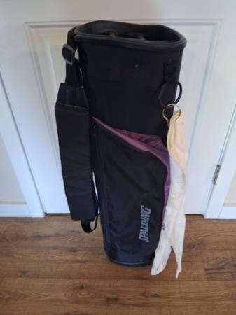 Golf bag , black and purple 1