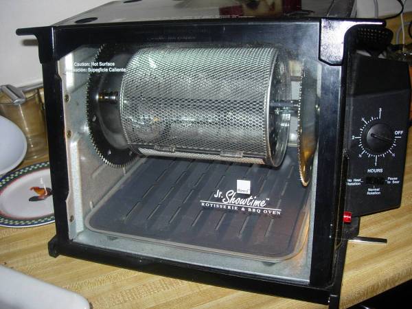 Coffee roaster from a Ronco Rotisserie 1