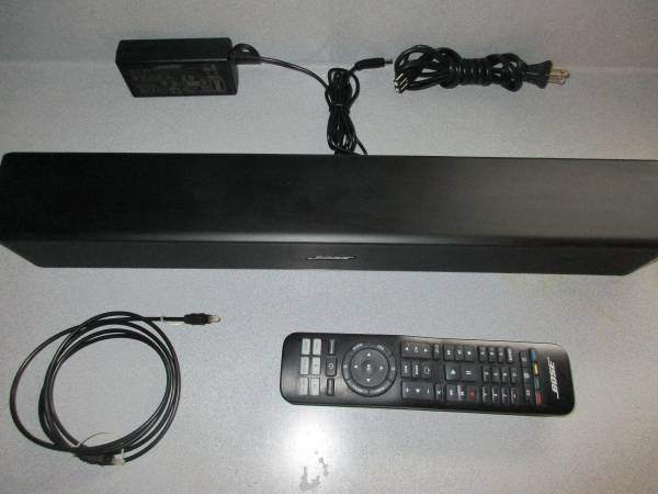 Bose Solo 5 TV Sound System Sound Bar With Remote, Power Adapter