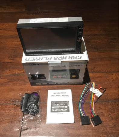 Double Din Car Stereo in-Dash BT Touch Screen 7 inch Support Backup Re 1