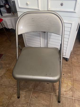 Vintage Strong Thick Metal Folding Chair Seat (Super Strong) 1