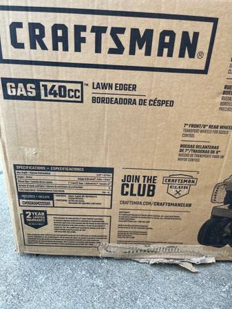 CRAFTSMAN 9 pulgadas, cortacésped manual de gasolina, detrás del empuje - ¡Nuevo a estrenar! - $290 (Stockbridge)63469931653633123