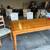 Pine dining table with 6 upholstered chairs 1 thumbnail