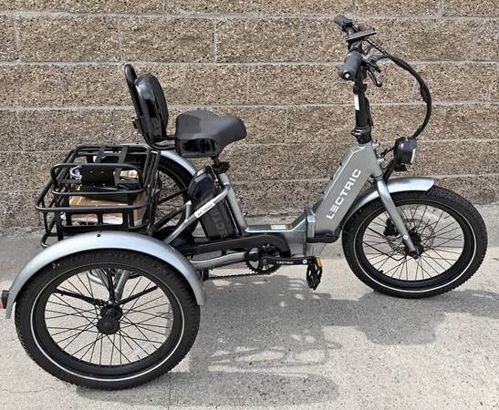 New folding  LECTRIC e-Trike + Pet Trailer + Helmet + Lock 1