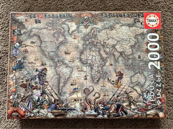 2000 Piece Pirate Map Puzzle 1