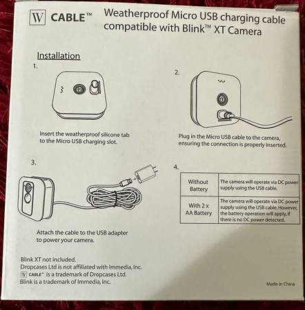 Blink outdoor camera Power Supply 1