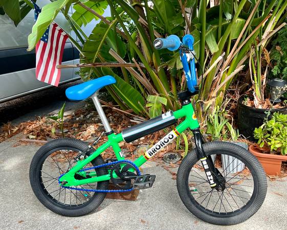 SE RACING MINI BRONCO ALEACIÓN 16" BMX PIT BIKE PERSONALIZADA VERDE - $140 (novato)63471437165955121