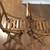 2 old wooden small childrens folding chairs 2 thumbnail