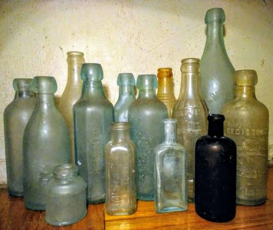 Antique Seaglass Bottles 1