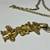 Inca / Aztek Style Figure Goldtone Pendant Necklace 80's/90/s 5 thumbnail