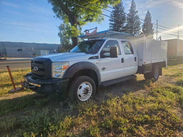 2012 ford f550 crew cab 4x4 utility service truck 1