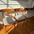 Set of 4 custom refinished teak Mid-Century Modern dining chairs 3 thumbnail